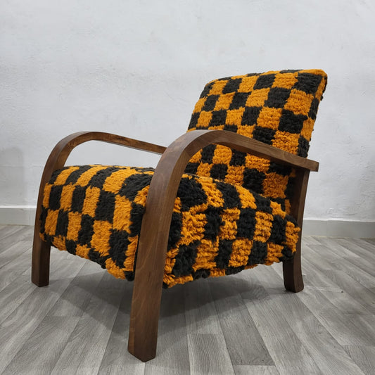 Burnt Orange Vintage Retro Lounge Chairs