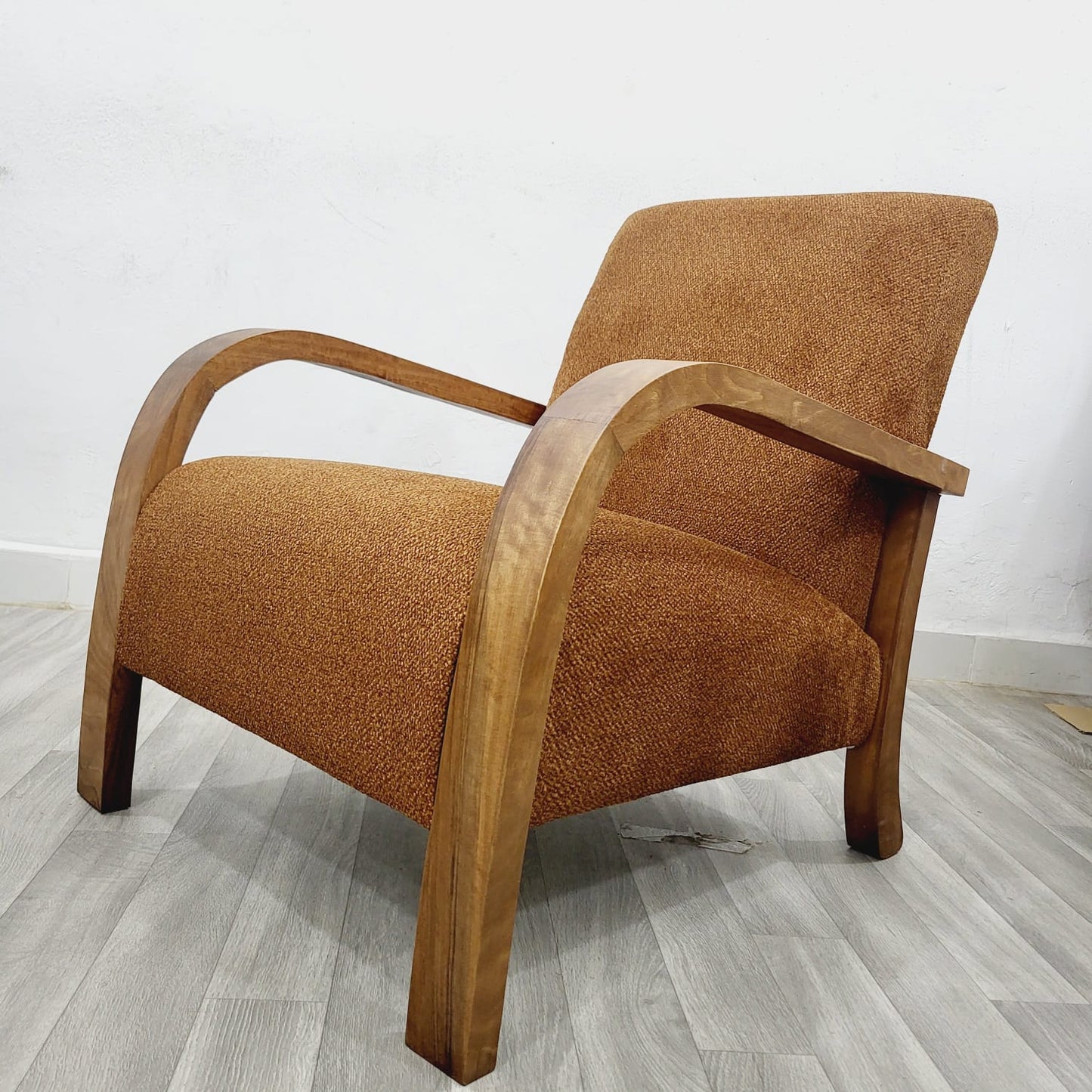 Dark Camel Vintage Retro Lounge Chair