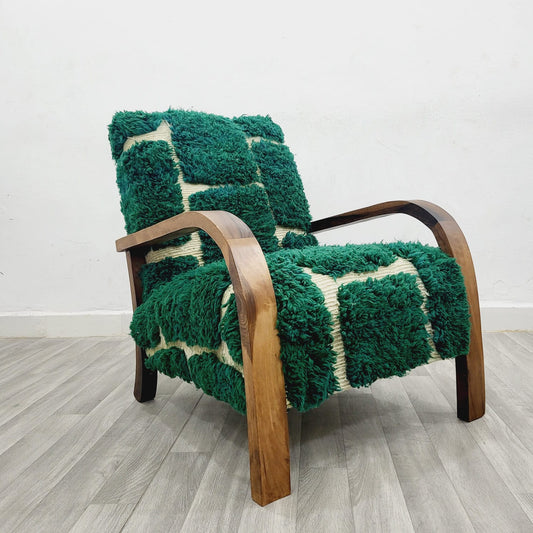 Emerald Vintage Retro Lounge Chair