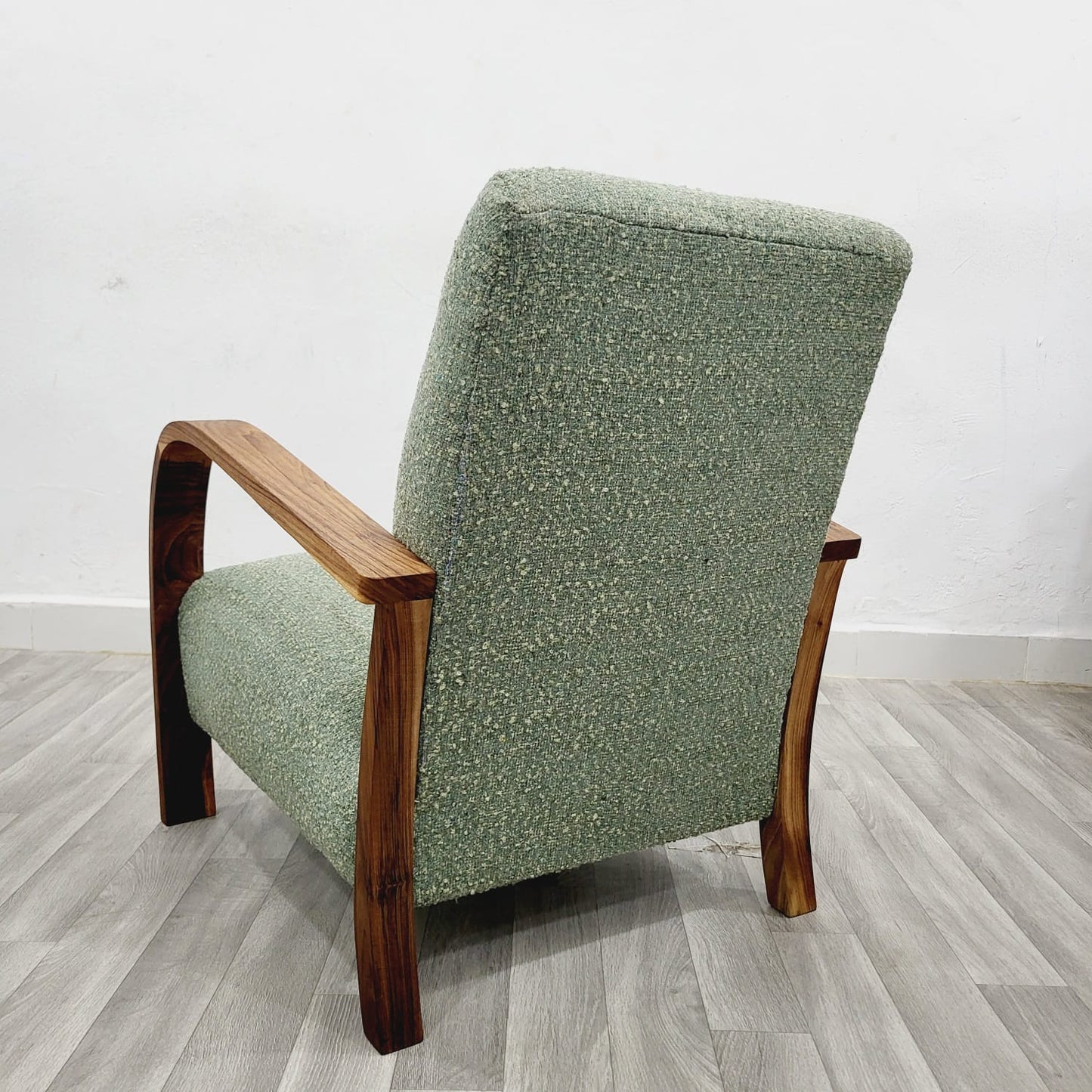 Sage Smudge Vintage Retro Lounge Chair