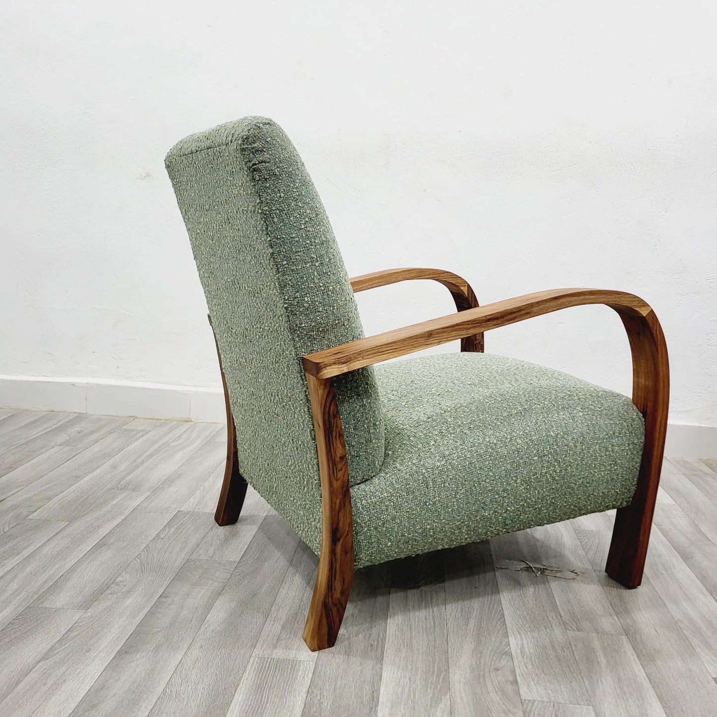 Sage Smudge Vintage Retro Lounge Chair