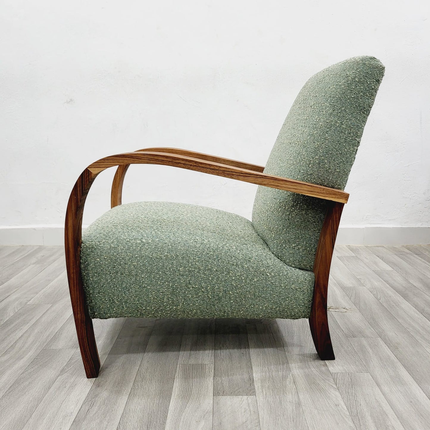 Sage Smudge Vintage Retro Lounge Chair