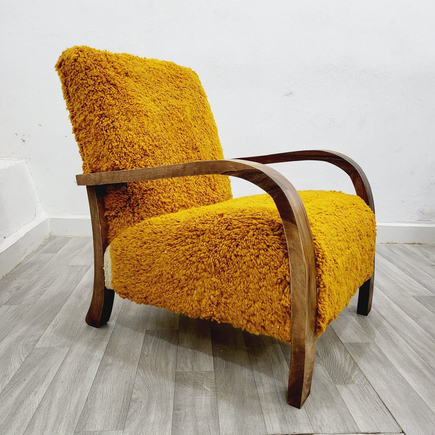 Burnt Orange Vintage Retro Lounge Chair